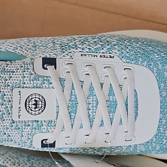 PETER MILLAR NWT sneakers size 5.5 NWT Hyperlight Apollo, turquoise, foam insole - Picture 15 of 16